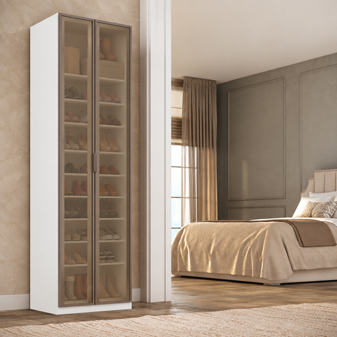 Sapateira Organizadora 2 Portas Reflecta 70cm Altezza Belmax:Branco