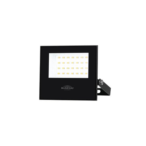 Refletor Blumenau Led Play 30w Preto Bivolt 3000k Luz Amarela