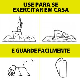 Kit 3 Colchonete Multiuso Solteiro Ginastica Yoga Exercício Academia Camping 190x60cm - Emcompre - 3