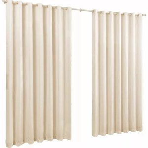 Cortina oxford tecido 8,00x2,30 Para Varão Simples:PALHA