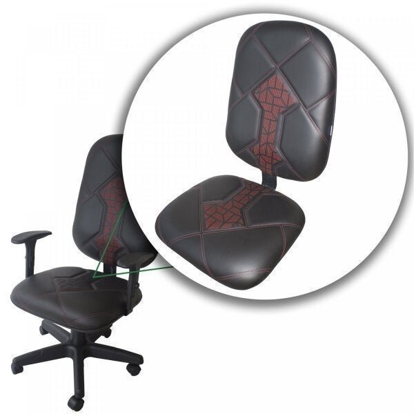 Cadeira Gamer Spectro Braço Regulável Modelo Presidente Ecoflex - 8