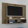 Painel para TV Bridge com Detalhe em Ripas Madeira - 1