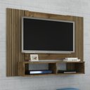 Ver imagem 1 de Painel para TV Bridge com Detalhe em Ripas Madeira