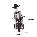 Ver imagem 3 de Caveira com Triciclo Halloween Som e Movimento 34,5cm