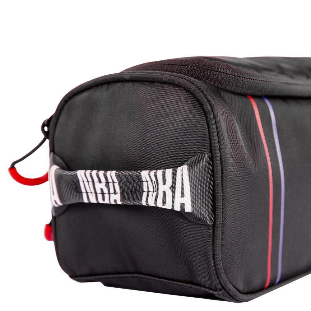 Necessaire Nba Pro Preto Nylon Zíper Gancho Alça - 7