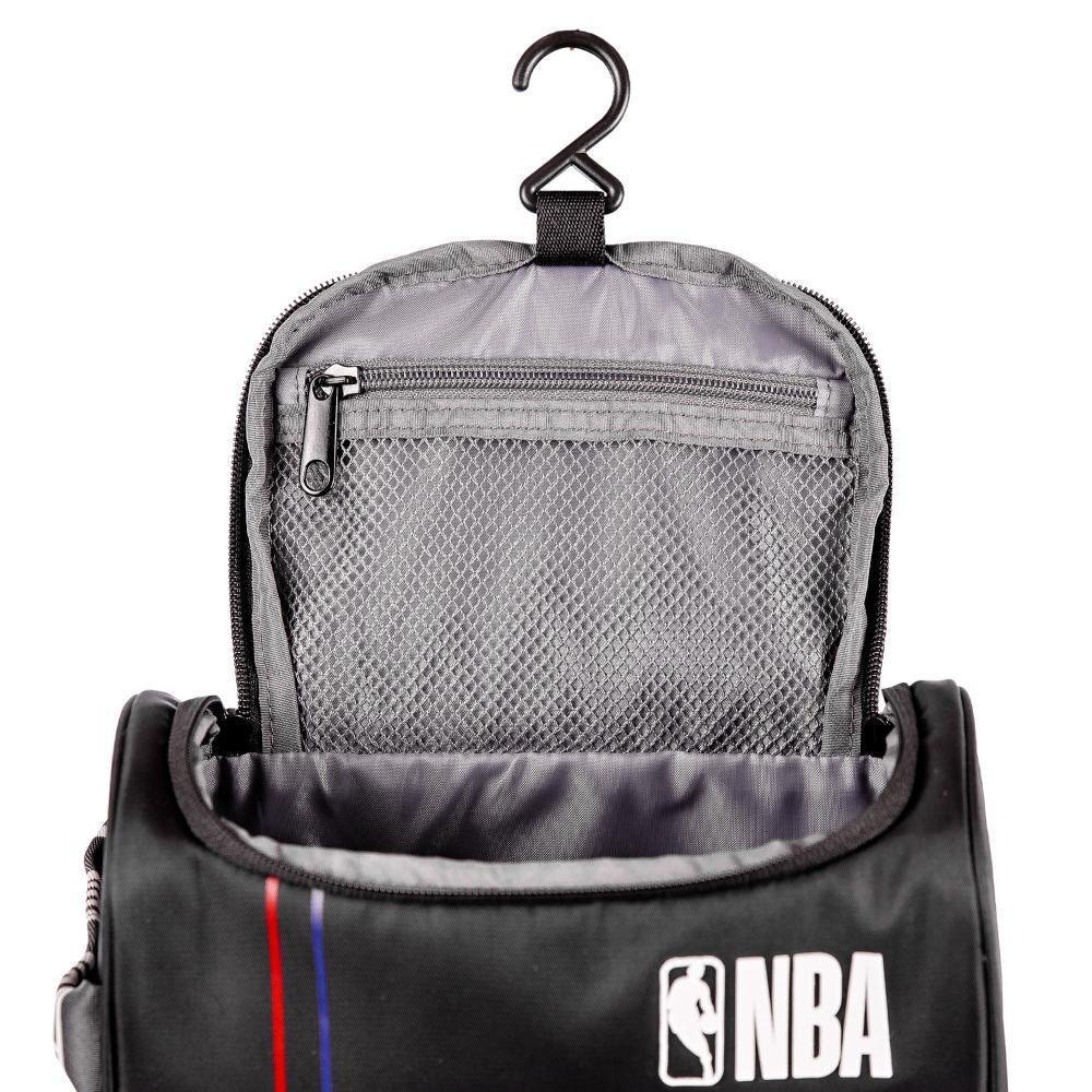 Necessaire Nba Pro Preto Nylon Zíper Gancho Alça - 9