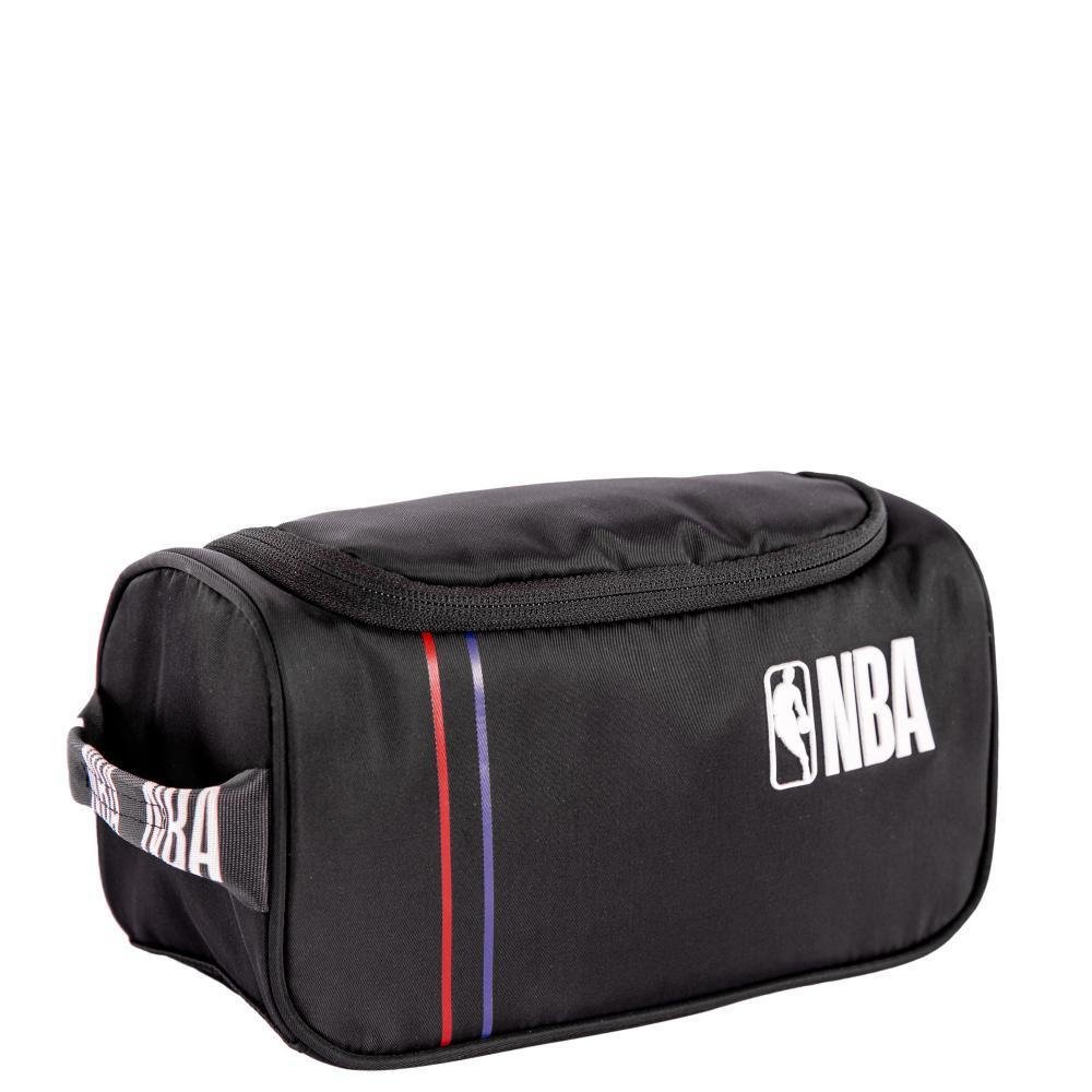 Necessaire Nba Pro Preto Nylon Zíper Gancho Alça - 3