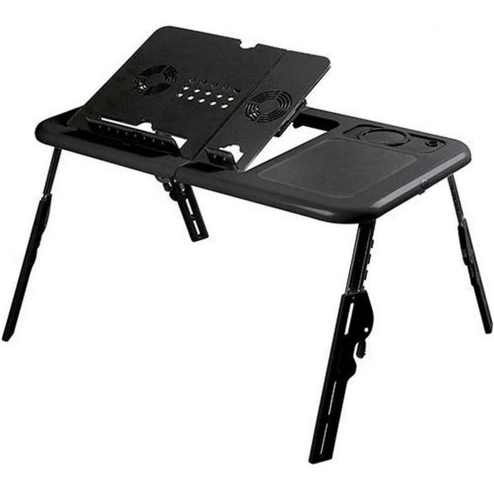 Suporte Notebook Mesa Para Notebook Com 2 Coolers Sala Cama:Preto