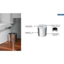 Ver imagem 4 de Cuba de Embutir Lavínia 40 Blem 40x34x17cm Aço Inox Alto Brilho 94020207 - Tramontina Lixeira 5l Ino