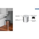 Ver imagem 4 de Cuba de Embutir Lavínia 40 Blem 40x34x17cm Aço Inox Alto Brilho 94020207 - Tramontina Lixeira 5l Ino