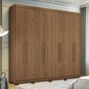 Ver imagem 2 de Guarda Roupa Casal Master New 8.4 8 Portas Jatobá com Pés - Santos Andirá