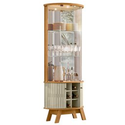 Cristaleira Ambiente Marina Cumaru Opala – Madetec - 4