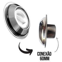 Dispositivo de Aspiração em Inox para Piscina de Alvenaria Conexão 60mm - 3