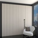 Ver imagem 1 de Painel para Tv 100% Mdf Ripado Decoração Off White - Panorama Móveis