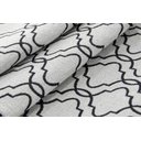 Ver imagem 5 de Kit Tapetes e Passadeira De Cozinha 3 Peças Antiderrapante Londres Geométrico Branco e Preto