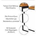 Ver imagem 2 de Mesa Escrivaninha para Estudo Dobrável 80x45 Freijó
