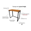 Ver imagem 6 de Mesa Escrivaninha para Estudo Dobrável 80x45 Freijó