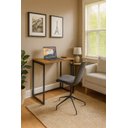 Ver imagem 4 de Mesa Escrivaninha para Estudo Dobrável 80x45 Freijó