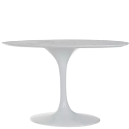 Base de Mesa de Jantar Saarinen Oval Para tampo de 198x122 cm Branca Modelar Art Moveis - 1 Base de Mesa de Jantar Saarinen Oval Para tampo de 198x122 cm Branca Modelar Art Moveis - 1