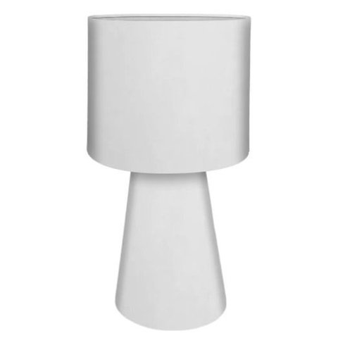 Luminária Luxo Cilíndrica 20x38cm:branco