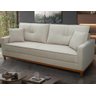 Sofá Living Malibu 2,30m Bege Bouclê - King House - 2