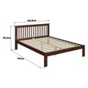 Ver imagem 3 de Cama de Casal de Madeira Maciça para Colchão 138x188cm Multimóveis Cr35273 Walnut