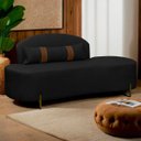 Ver imagem 7 de Sofá Orgânico Maitê 3 Lugares 180cm Corino:preto