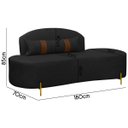 Ver imagem 6 de Sofá Orgânico Maitê 3 Lugares 180cm Corino:preto