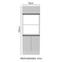 Ver imagem 7 de Torre Quente para 2 Fornos Smart Branco 100% Mdf Madesa