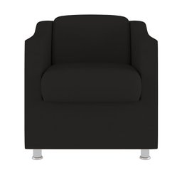 Poltrona Sofá Veludo Decorativa Recepção Clinica Estética Cílios:preto - 2