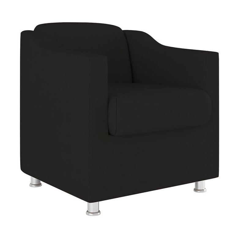 Poltrona Sofá Veludo Decorativa Recepção Clinica Estética Cílios:preto Poltrona Sofá Veludo Decorativa Recepção Clinica Estética Cílios:preto