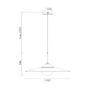 Ver imagem 2 de Pendente Spotline 1220/1 Delph Ø45x19cm Alumínio Algodão 1xg9
