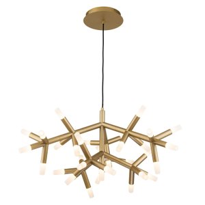 Pendente Metal/Acrílico 34x92cm Manacá Bella Iluminação