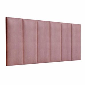 Cabeceira Estofada Almofadada Lisa Solteiro 0,90 -:rosa