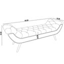 Ver imagem 3 de Kit Cabeceira Cama Box Casal 195cm Madrid com Puff Recamier Santorini Linho Creme