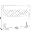 Ver imagem 4 de Kit Cabeceira Cama Box Casal 195cm Madrid com Puff Recamier Santorini Linho Creme