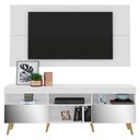 Ver imagem 1 de Rack com Painel TV 65" Retrô com Espelho Flórida Multimóveis V3138