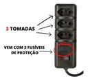 Ver imagem 4 de Filtro Linha 3 Tomadas Bivolt Kahel