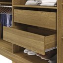 Ver imagem 5 de Guarda Roupa Casal 6 Portas 2g Espelho 218 Cm Nature Champanhe Vlr