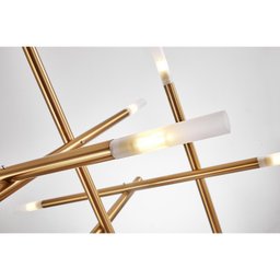 Pendente Malagueta de Metal e Vidro Bella Iluminação - 7