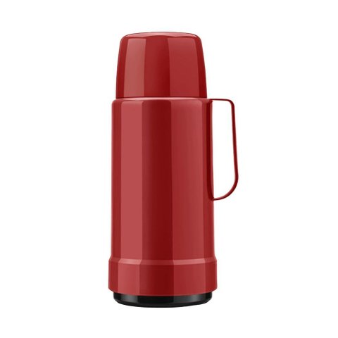 Garrafa Térmica 1 Litro Rolha Vermelha Invicta - Chá Café Leite Cafe Suco Rolha - Panami