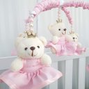 Ver imagem 2 de Mobile para Berço Musical Giratório Princesa Rosa Liso