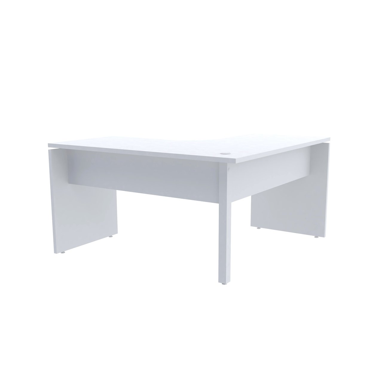 Mesa em L para Escritório 125x125 Pandin P25 - Branco - 4