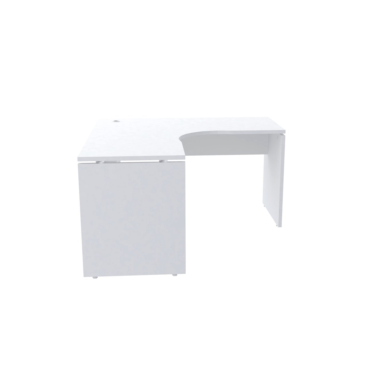 Mesa em L para Escritório 125x125 Pandin P25 - Branco - 2