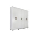 Ver imagem 1 de Guarda Roupa Casal 6 Portas e 3 Gavetas Clara Branco - Panan