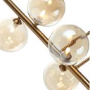 Ver imagem 5 de Pendente Abaporu de Metal e Vidro Champagne Bella Iluminação