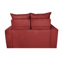 Ver imagem 6 de Sofá Retrátil e Reclinável 1.50m Cama Inbox Smal com Bordado Pantográfico Suede Vermelho