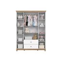 Ver imagem 3 de Guarda Roupa 4 Portas Aconchego C/ e 2 Gavetas Branco/jequitiba - Henn