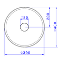 Ver imagem 6 de Cuba de Apoio Redonda 40cm Slim para Banheiro - Deca Branco Brilhante L.12040.17