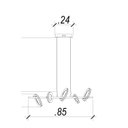 Ver imagem 4 de Lustre Pendente 85x84,5x84,5cm Ginga BB011 Bella Iluminação